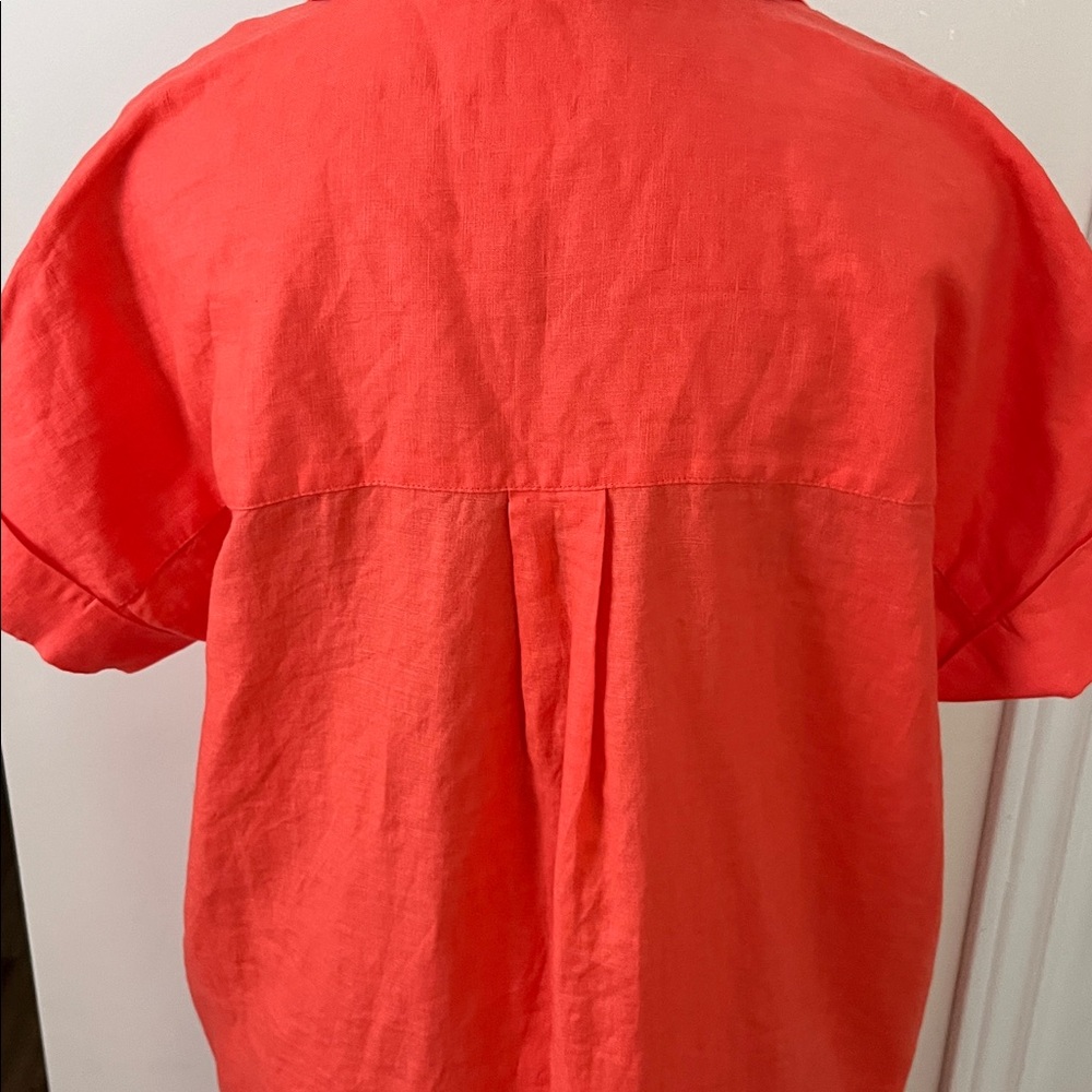 💗Coral Short Sleeve Dress - Picture 5 of 14